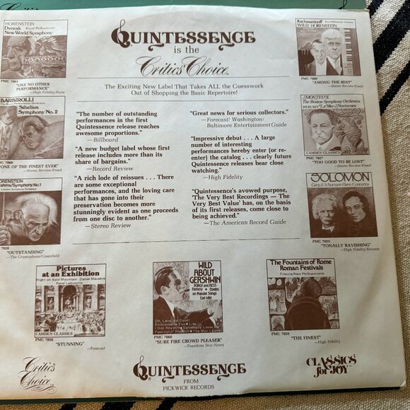 1978 Handel "The Water Music" Quint Essence Vinyl LP Vintage Record - Picture 4 of 7